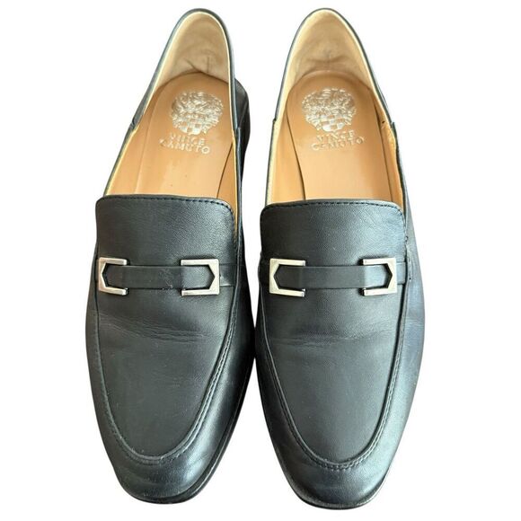 Vince Camuto Cakella Leather Loafer Black Shoes Size 9.5M - Picture 5 of 6